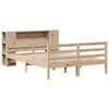 vidaXL Lit bibliothèque sans matelas 140x190 cm bois de pin massif
