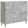 vidaXL Buffet Gris b&eacute;ton 89 x 34,5 x 80 cm Bois d'ing&eacute;nierie