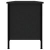 vidaXL Meuble TV noir 102x35x45 cm bois d'ingénierie
