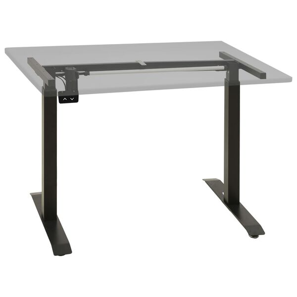 vidaXL Cadre de bureau motoris&eacute; &eacute;lectrique r&eacute;glable en hauteur Noir