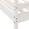 vidaXL Lit superposé sans matelas 80x200/120x200 cm blanc bois massif