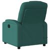 vidaXL Fauteuil de massage inclinable Vert fonc&eacute; Tissu