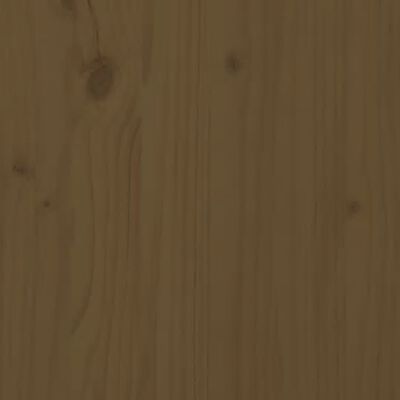 vidaXL Cadre de lit Marron miel Bois de pin massif 90x190 cm Simple