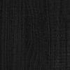 vidaXL Cadre de lit sans matelas noir bois massif 200x200 cm