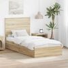 vidaXL Lit de Rangement Ch&ecirc;ne Sonoma 90 x 190 cm Bois d'ing&eacute;nierie