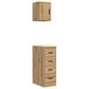 vidaXL Armoires garage 2 pcs ch&ecirc;ne artisanal bois d'ing&eacute;nierie