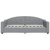 vidaXL Lit de repos sans matelas gris clair 90x190 cm tissu