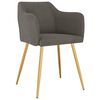 vidaXL Chaises &agrave; manger lot de 4 Gris fonc&eacute; Velours