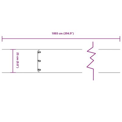 vidaXL Bordures de pelouse 10 pcs 25x103 cm acier corten flexible