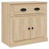 vidaXL Buffets 3 pcs Ch&ecirc;ne sonoma Bois d'ing&eacute;nierie