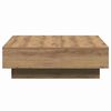 vidaXL Table basse Ch&ecirc;ne artisanal 90 x 90 x 28 cm Bois d'ing&eacute;nierie