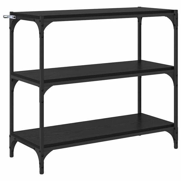 vidaXL Biblioth&egrave;que Ch&ecirc;ne noir 80 x 33 x 70,5 cm