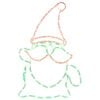 vidaXL Gnome de No&euml;l lumineux &agrave; LED LOVIISA 80 LED Multicolore et