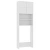 vidaXL Meuble de machine &agrave; laver Blanc 64x25,5x190cm Bois d'ing&eacute;nierie