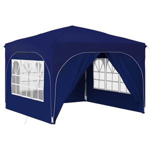 vidaXL Tente de f&ecirc;te pop-up 290 x 290 x 245 cm Bleu