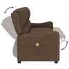 vidaXL Fauteuil de massage inclinable &agrave; 3 places marron tissu