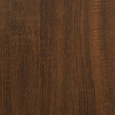 vidaXL Table de chevet chêne marron 34x36x70 cm bois d'ingénierie