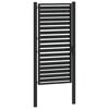 vidaXL Portail de jardin verrouillable noir 100x180 cm aluminium