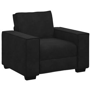 vidaXL Fauteuil noir 100x78x84 cm velours