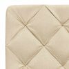 vidaXL Cadre de lit sans matelas cr&egrave;me 140x190 cm tissu