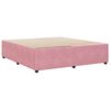 VidaXL Cadre de lit sans matelas rose 180x200 cm velours
