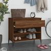 vidaXL Armoire &agrave; chaussures Ch&ecirc;ne marron 70x36x60 cm Bois d'ing&eacute;nierie