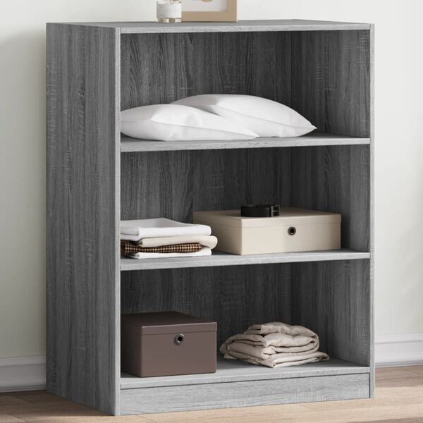 vidaXL Garde-robe sonoma gris 77x48x102 cm bois d'ing&eacute;nierie
