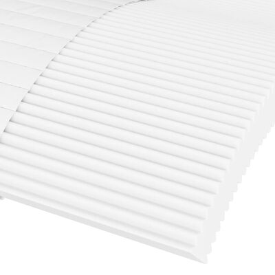 vidaXL Matelas en mousse blanc 140x190 cm dureté H2 H3