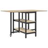 vidaXL Table &agrave; d&icirc;ner 122 x 80 x 76,5 cm Bois d'ing&eacute;nierie Ch&ecirc;ne Sonoma