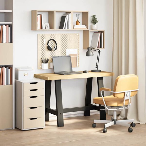 vidaXL Bureau NOAIN pieds en forme de A 120x50x75 cm bois massif pin