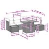 vidaXL Ensemble de canap&eacute; de jardin 10 pcs Beige Poly rotin