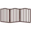 vidaXL Barri&egrave;re pour chien pliable 3 panneaux 150 cm bois de peuplier