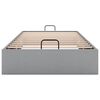 vidaXL Cadre de lit ottoman sans matelas gris clair 100x200 cm tissu