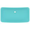 vidaXL Lavabo de luxe rectangulaire Vert clair mat 71x38 cm Céramique