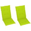 vidaXL Chaises inclinables de jardin lot de 2 et coussins Bois acacia