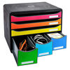 Exacompta Set de tiroirs de bureau Store-Box Maxi 6 tiroirs Harlequin