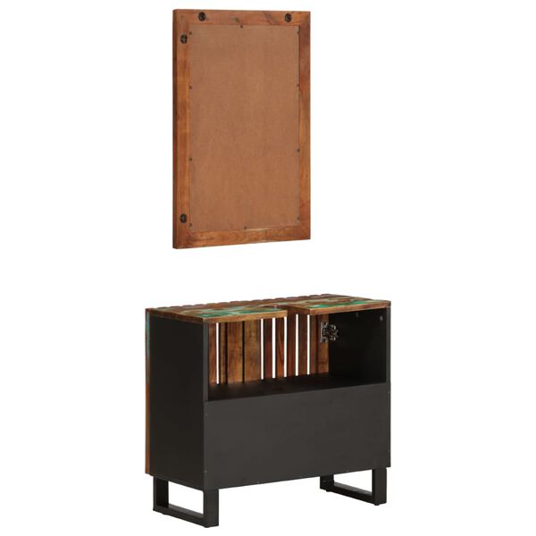 vidaXL Ensemble de meubles de salle de bain 2 pcs bois massif d'acacia