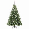 vidaXL Sapin de No&euml;l artificiel avec 300 LED Vert 180 cm PE et PVC
