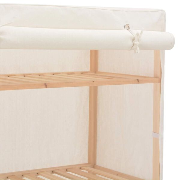 vidaXL Garde-robe Blanc 79 x 40 x 170 cm Tissu