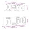 vidaXL Ensemble d'armoires de cuisine 8 pcs Kalmar bois d'ing&eacute;nierie