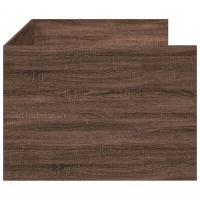 vidaXL Lit de jour avec tiroirs sans matelas chêne marron 90x190 cm