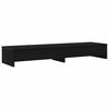 vidaXL Support pour &eacute;cran avec tiroirs ch&ecirc;ne noir 100 x 27 x 15 cm bois d'ing&eacute;nierie