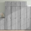 vidaXL Buffet haut sonoma gris 70x42,5x185 cm bois d'ing&eacute;nierie