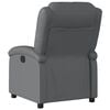 vidaXL Fauteuil inclinable &eacute;lectrique Gris Similicuir