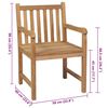 vidaXL Chaises de jardin lot de 8 avec coussins taupe Bois teck massif