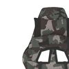 vidaXL Chaise de jeu avec repose-pied Camouflage et noir Tissu