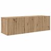 vidaXL Ensemble meuble TV 4 pcs Ch&ecirc;ne artisanal Bois d'ing&eacute;nierie