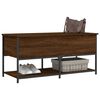 vidaXL Banc de rangement ch&ecirc;ne marron 100x42,5x47 cm bois d'ing&eacute;nierie
