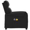 vidaXL Fauteuil &eacute;lectrique de massage Noir Similicuir
