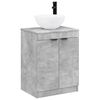vidaXL Ensemble de mobilier de salle de bain Gris b&eacute;ton